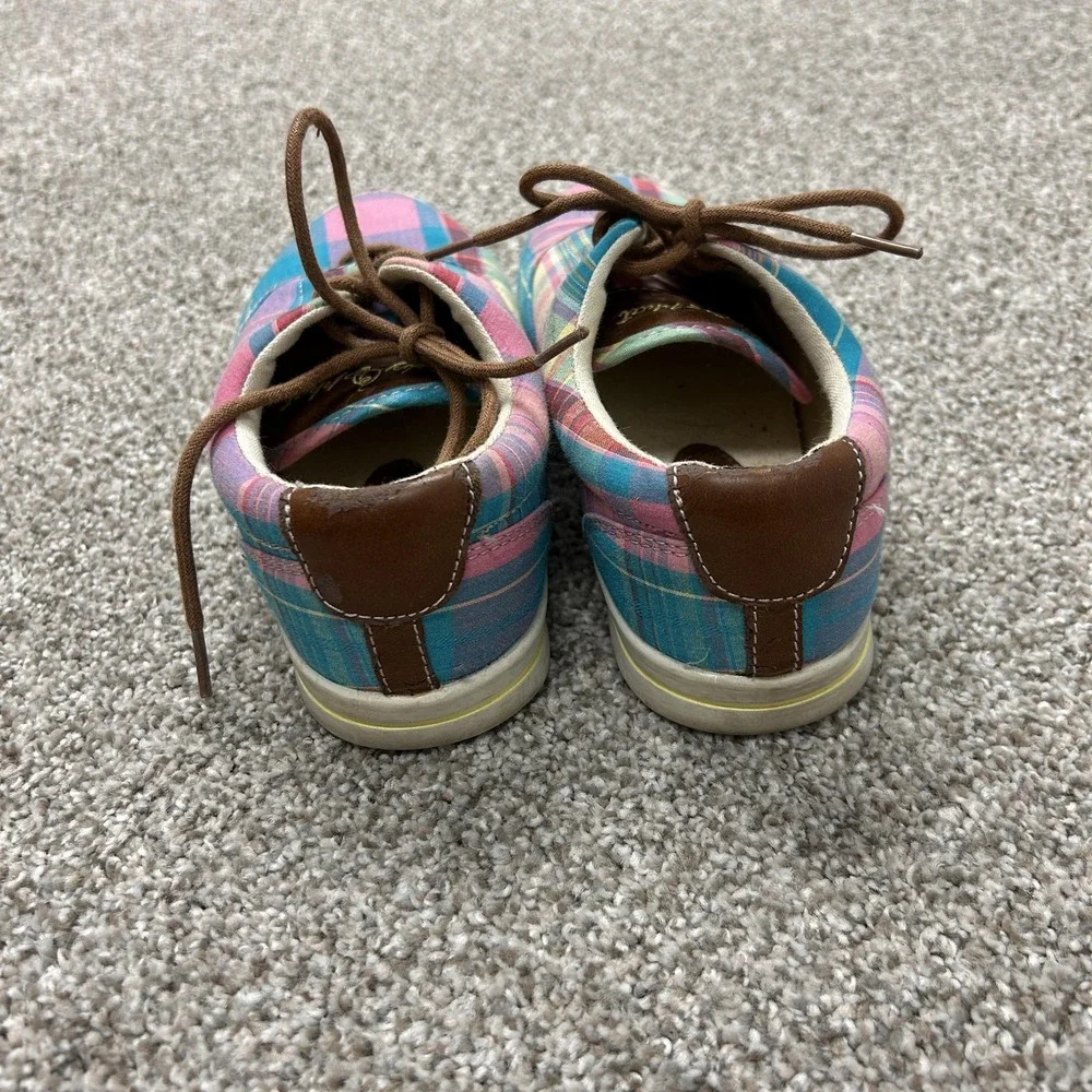 Vintage Y2K Baby Phat Canvas Shoes Womens Size 6 Multicolor Cat Sneakers Walking